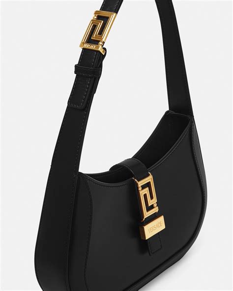 versace greca goddess small small shoulder bag|Greca Goddess Small Hobo Bag Black,Gold .